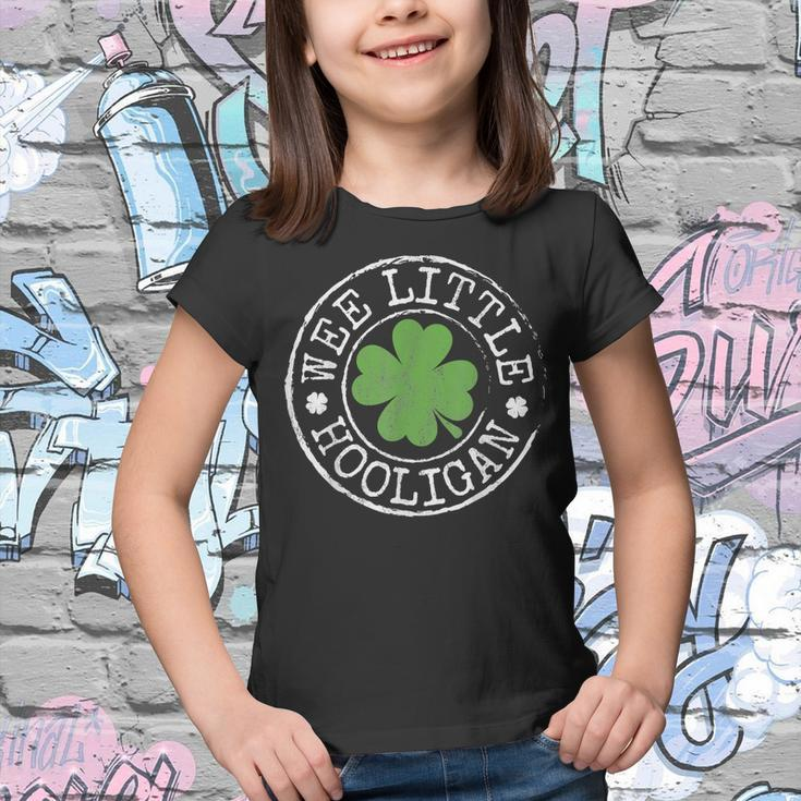 Wee Little Hooligan Funny Clovers Kids N St Patricks Day Youth T-shirt
