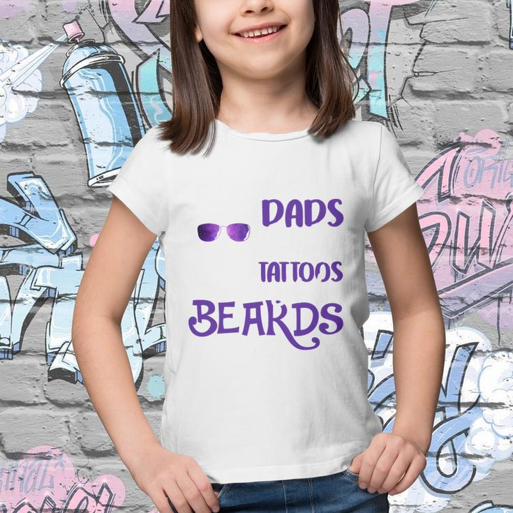 Awesome Dads Have Tattoos And Beards V3 Youth T-shirt