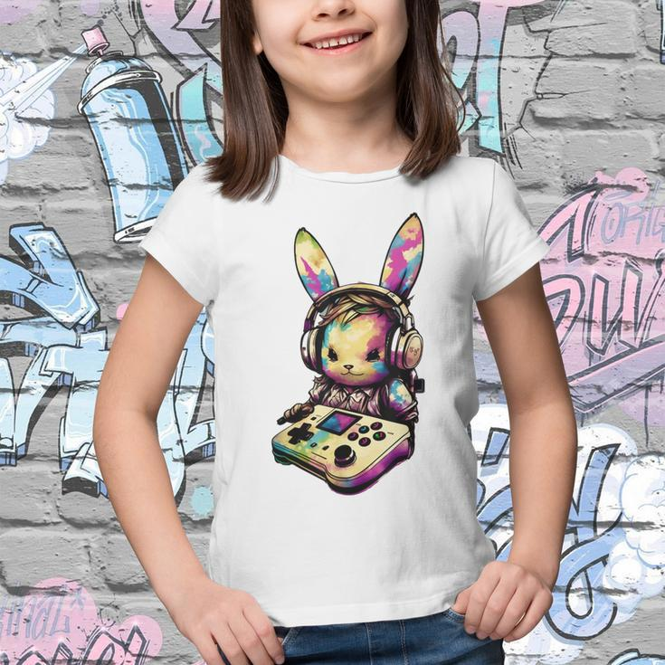 Easter Day Boys Gamer Video Game Controller Bunny Youth T-shirt