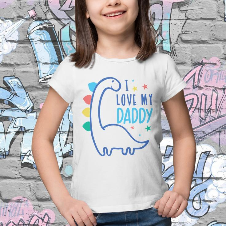I Love My Daddy Dinosaur Youth T-shirt
