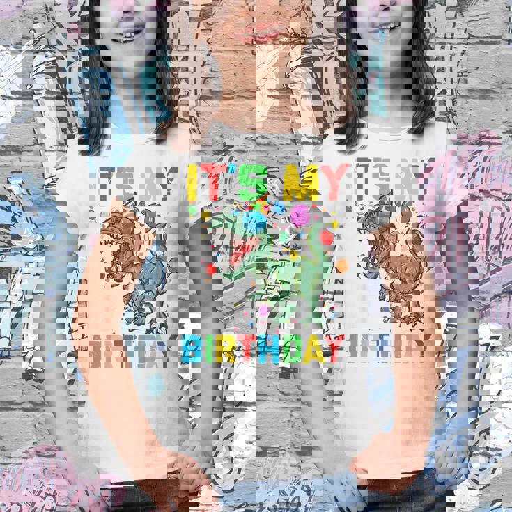 Kids It's My 3rd Birthday Happy 3 Year Dinosaur Shirts Girl Boy