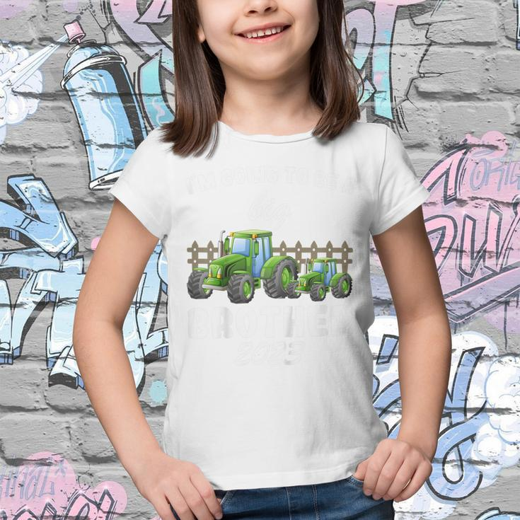 Kids Im Going To Be A Big Brother 2023 Tractor Youth T-shirt