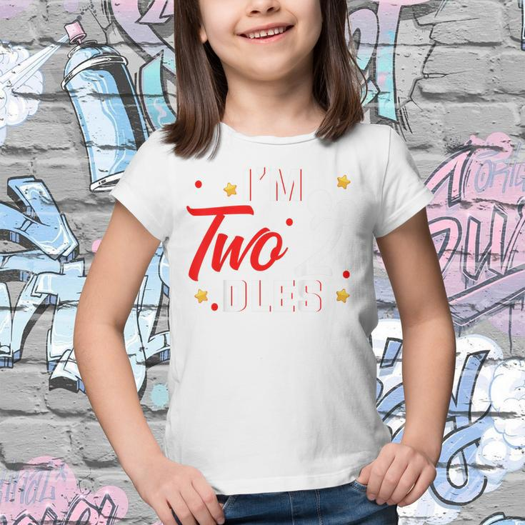 Kids Im Twodles 2Nd Birthday Party 2Nd Birthday Youth T-shirt