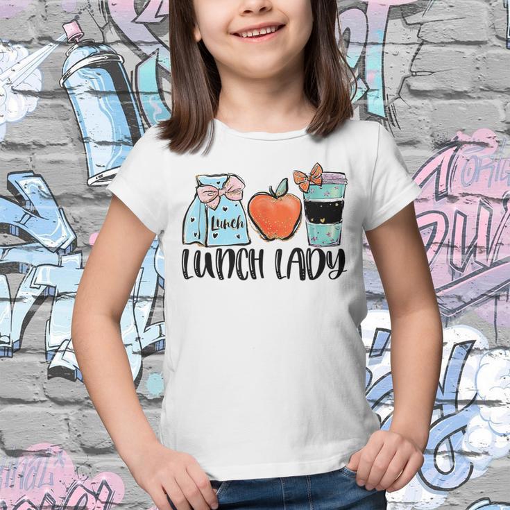 Love Lunch Lady - Apple Schoool Funny Back To School Youth T-shirt