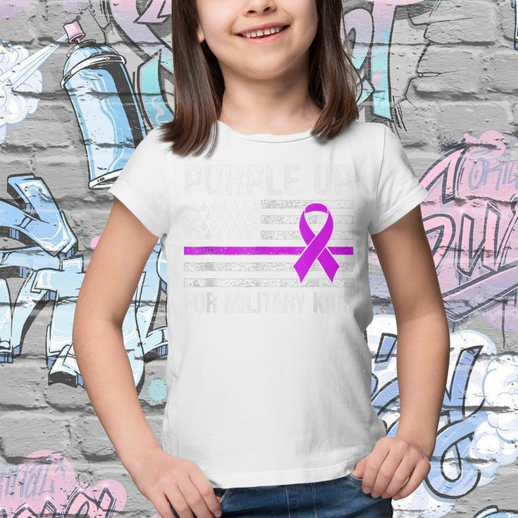Purple Up For Military Kids Military Child Month Air Force Youth T-shirt