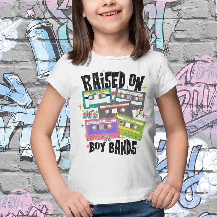Raised On 90S Boy Bands Cassette Tape Retro Youth T-shirt