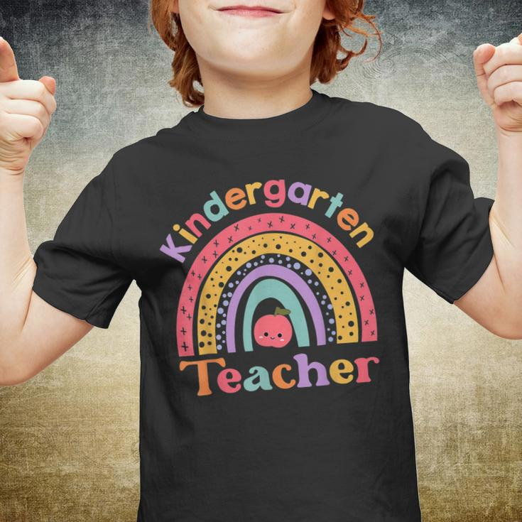 100 Days Of School Cute Rainbow Kindergarten Back To School Youth T-shirt