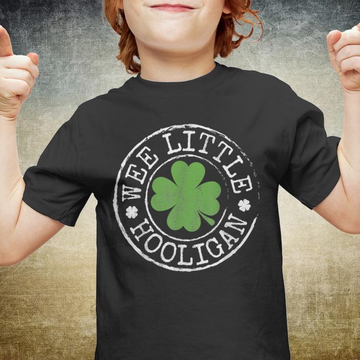 Wee Little Hooligan Funny Clovers Kids N St Patricks Day  Youth T-shirt