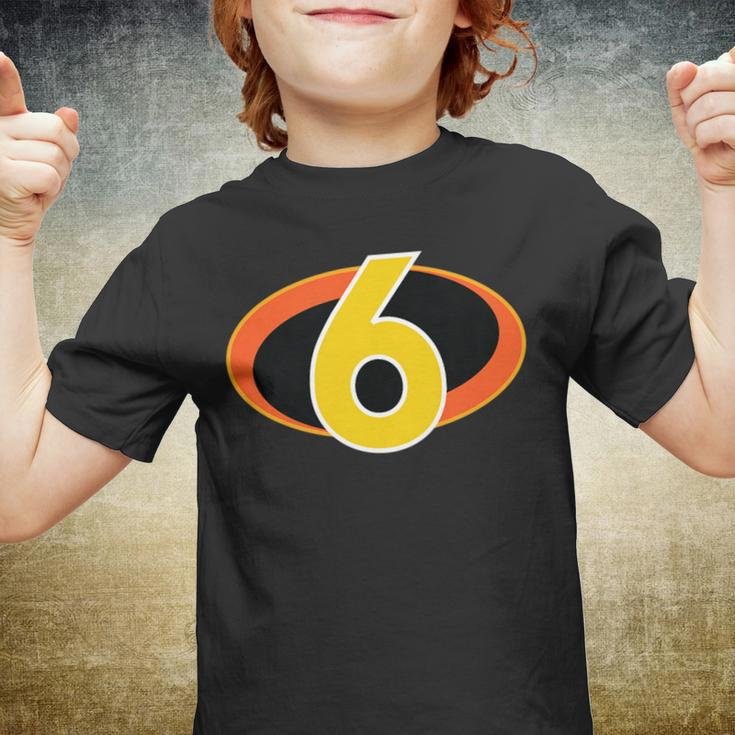 6 Year Old Birthday For Boys Or Girls Age Symbol Youth T-shirt