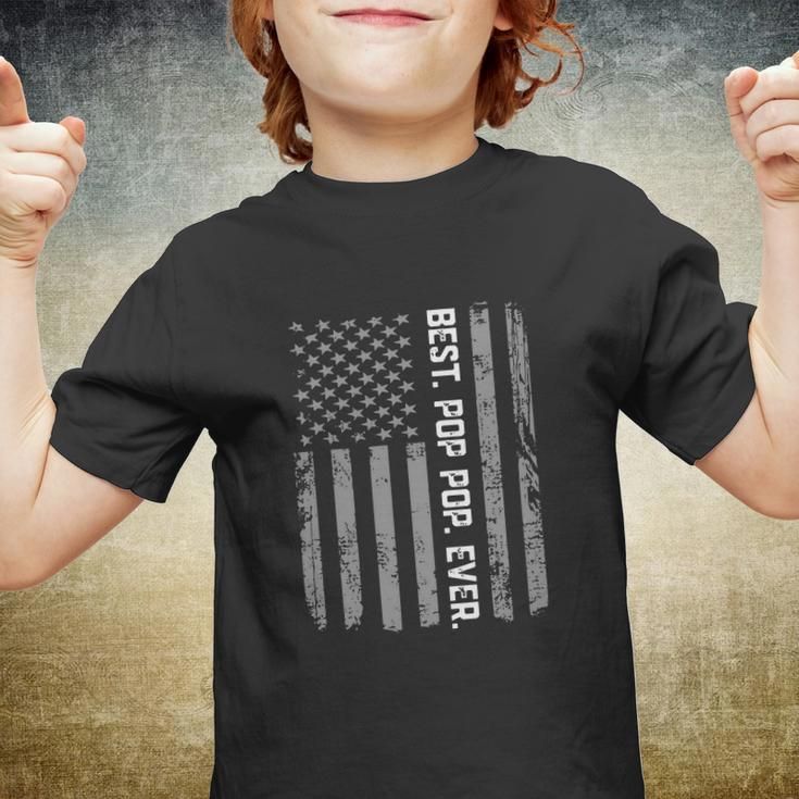 Best Pop Pop Ever Vintage American Flag Shirt For Dad Papa V2 Youth T-shirt