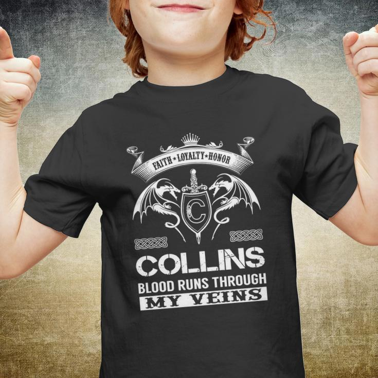 Collins Last Name Surname Tshirt Youth T-shirt