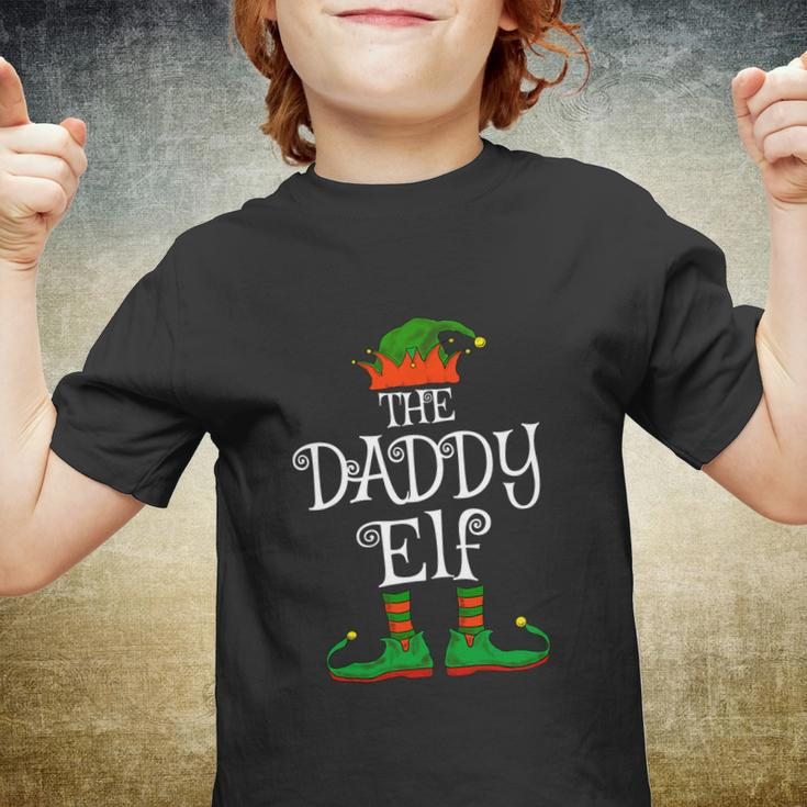 Daddy Elf Family Matching Funny Christmas Pajama Dad Men V3 Youth T-shirt