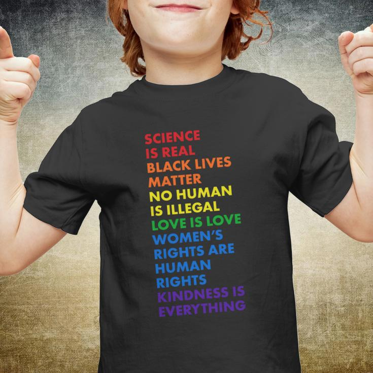 Equality Science Is Real Rainbow Youth T-shirt