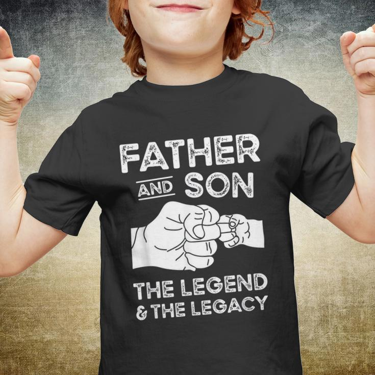 Father And Son The Legend And The Legacy Fist Bump Matching Youth T-shirt
