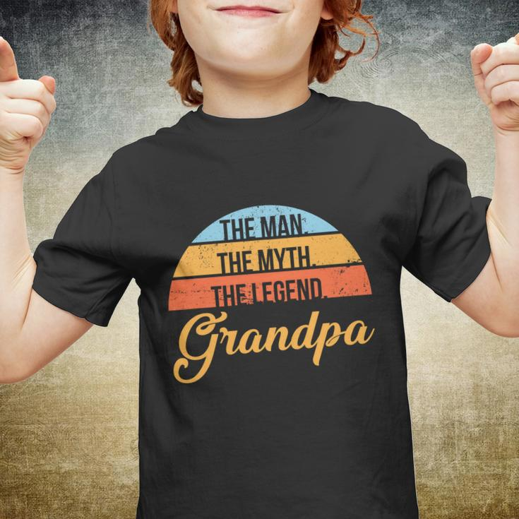 Funny Grandpa The Man The Myth The Legend Saying 1 Youth T-shirt