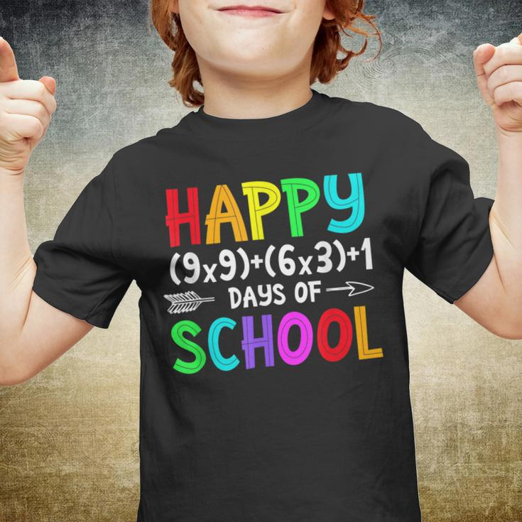 Funny Math Formula Happy 100 Days Of School Back To School Youth T-shirt