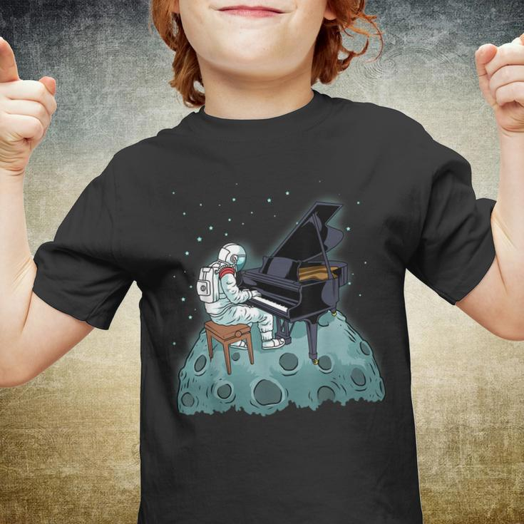 Grand Piano Kids Pianist Gift Astronaut Music Piano Youth T-shirt