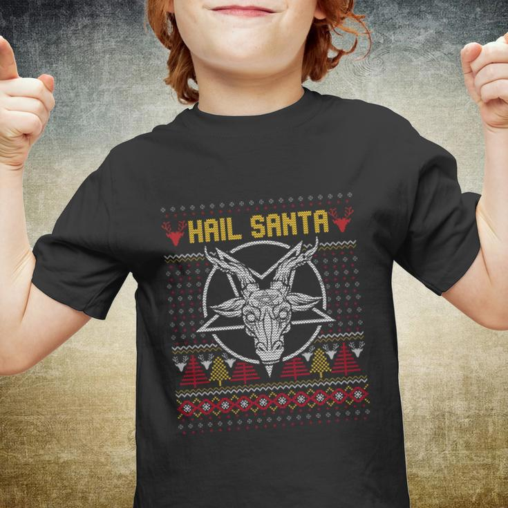 Hail Santa Joke Ugly Christmas Gift Youth T-shirt
