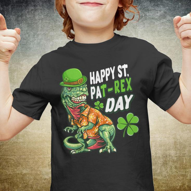 Happy St Pat-Rex Dinosaur Saint Patricks Day For Boys Girls Youth T-shirt