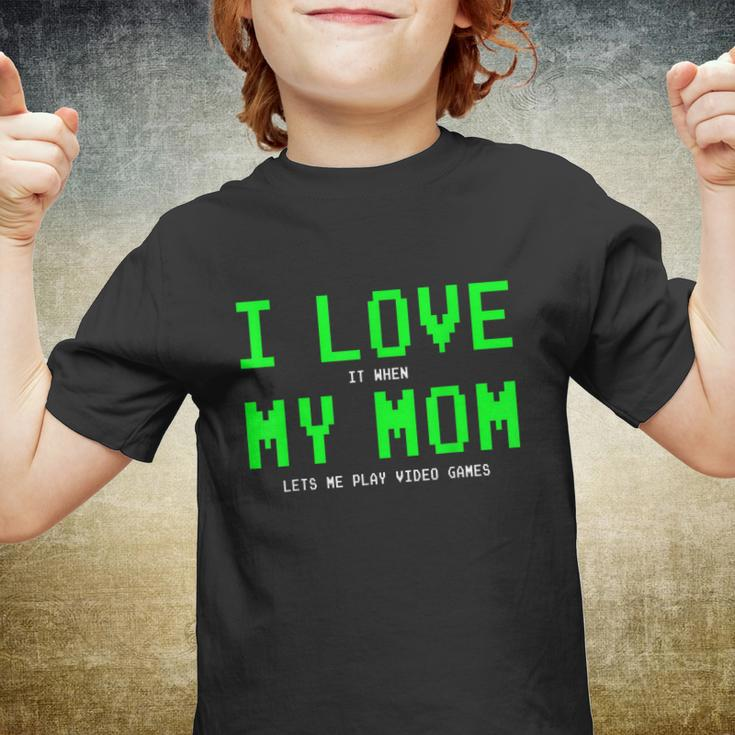 I Love My Mom Shirt Gamer Gifts For N Boys Video Games V4 Youth T-shirt