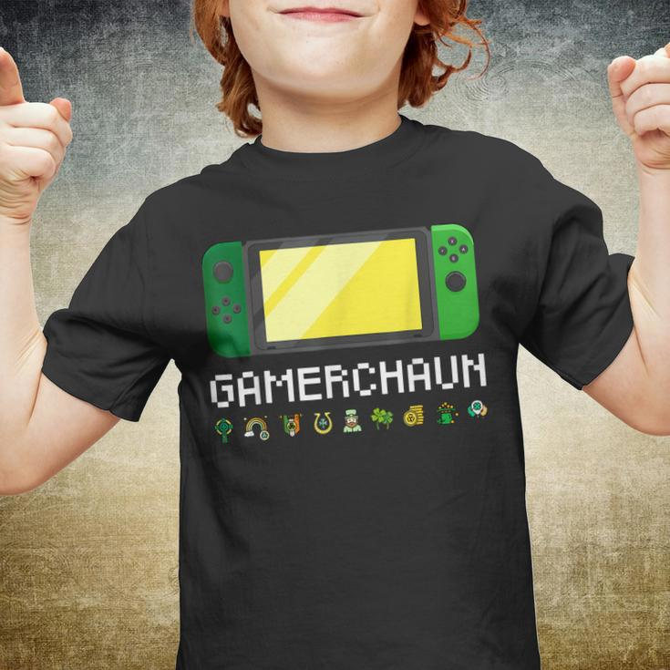 Irish Video Game Controller Leprechaun Boys St Patricks Day Youth T-shirt