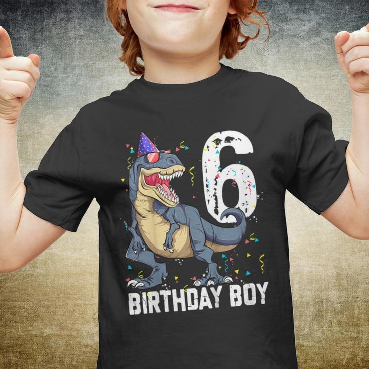 Kids Its My 6Th Birthday Gift Dinosaur 6 Year Old Tshirt For Boy Youth T-shirt