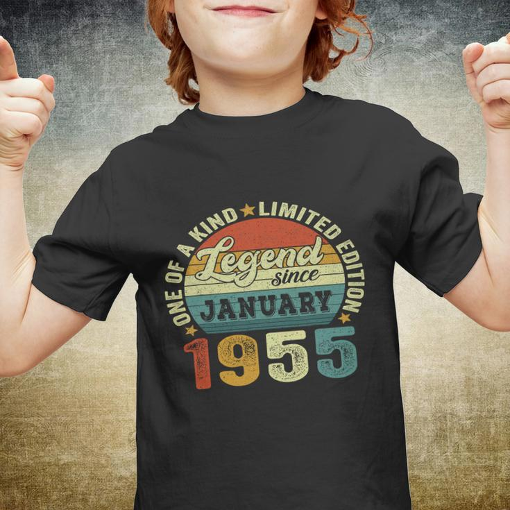 Legend Since January 1955 68Th Birthday 68 Years Old Gifts Youth T-shirt