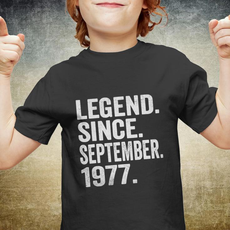 Legend Since September 1977 45 Years Old Funny 45Th Birthday Youth T-shirt