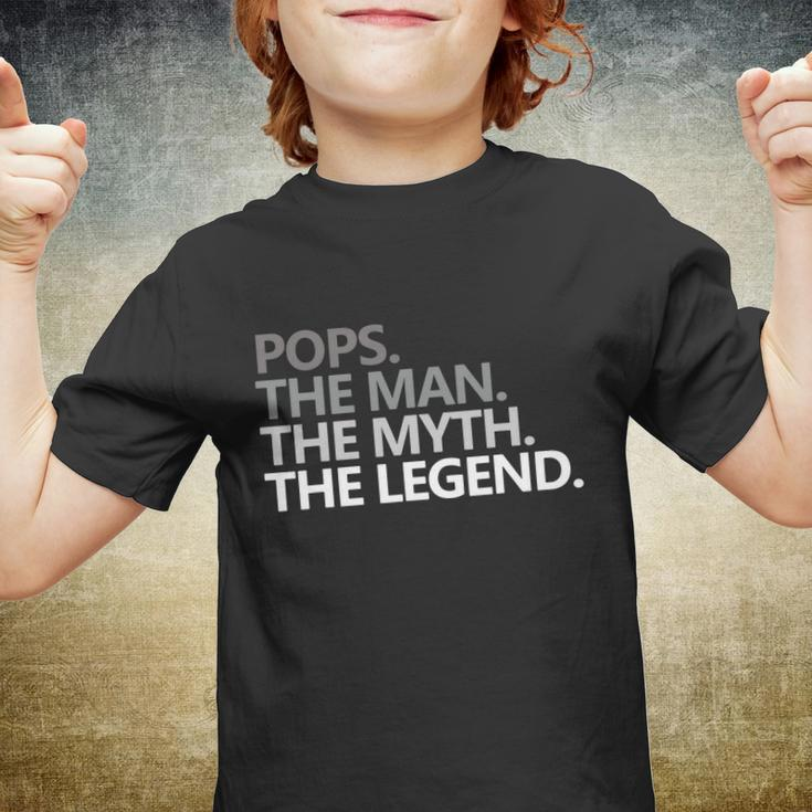 Mens Pops The Man The Myth The Legend Gift V4 Youth T-shirt