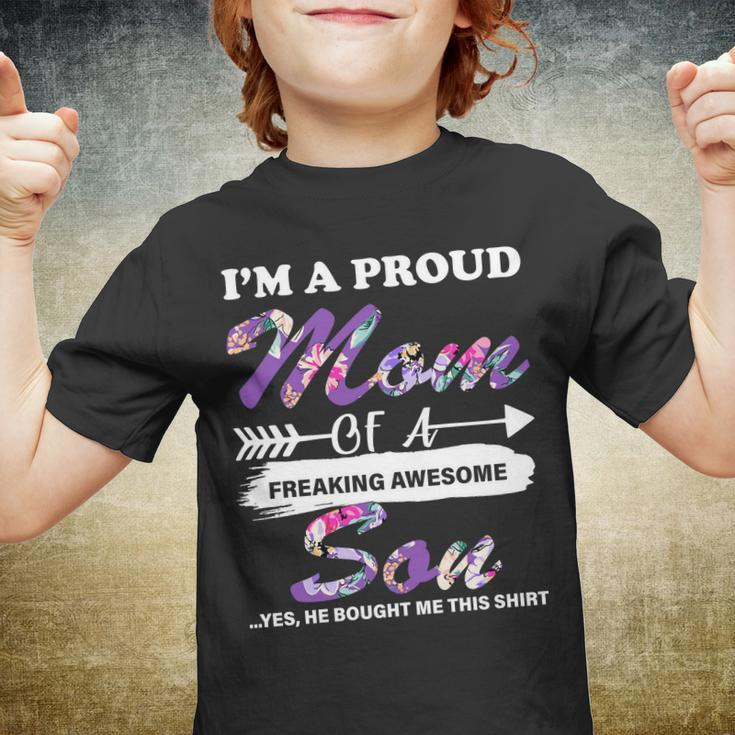 Proud Mom Of A Freaking Awesome Son Youth T-shirt