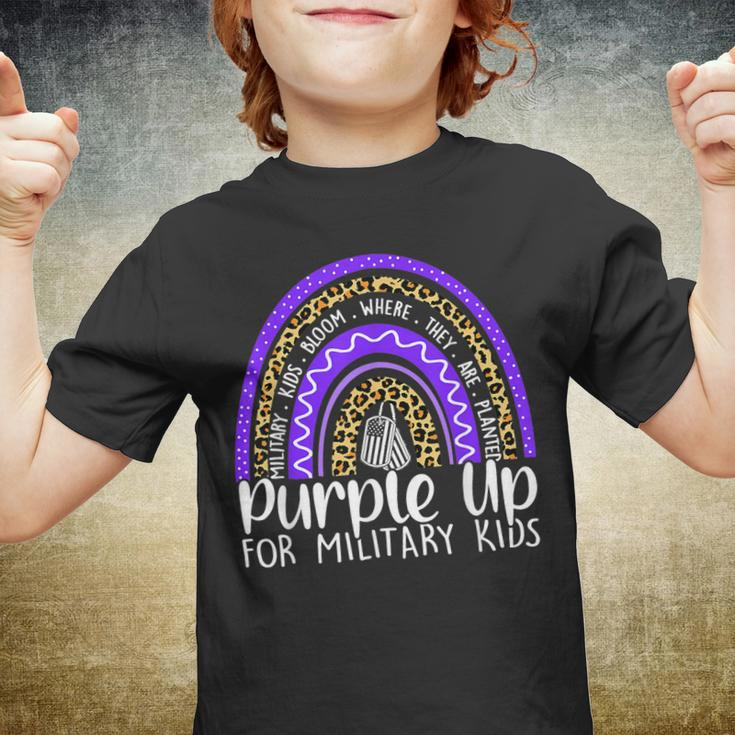 Purple Up For Military Kids Cool Month Of The Military Child Youth T-shirt