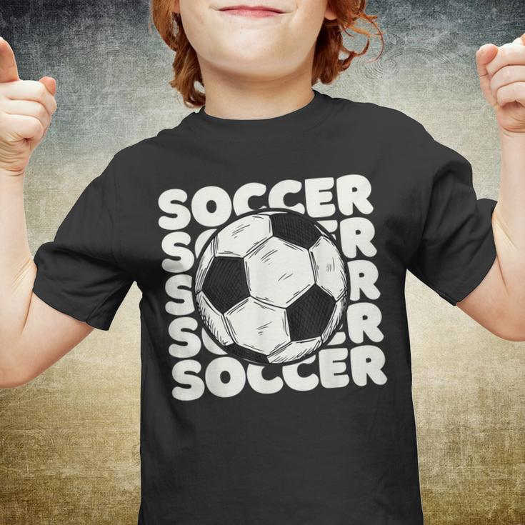 Soccer Ball For Men Vintage Soccer For Kids Youth T-shirt