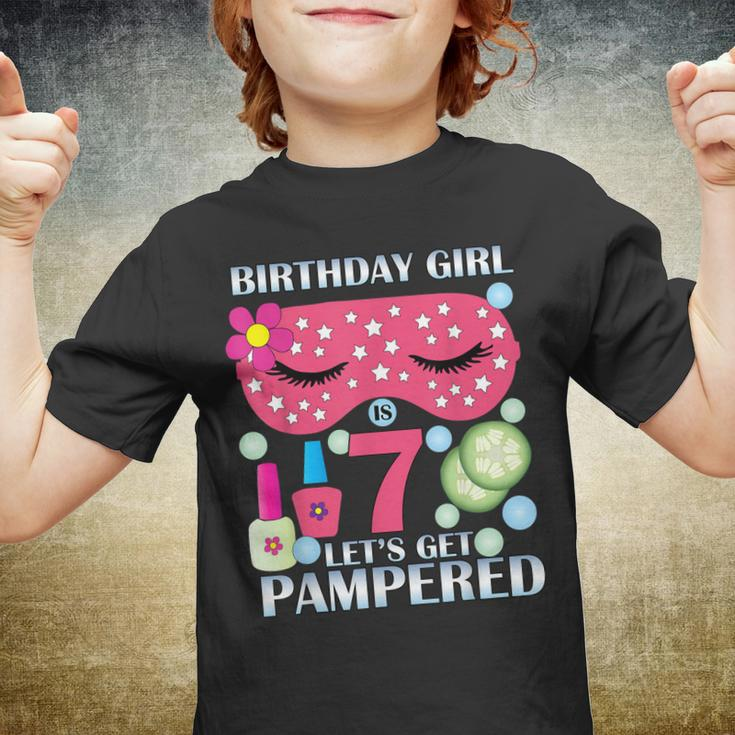Spa Birthday Party Themed Birthday Tshirt Girls Age 7 Youth T-shirt