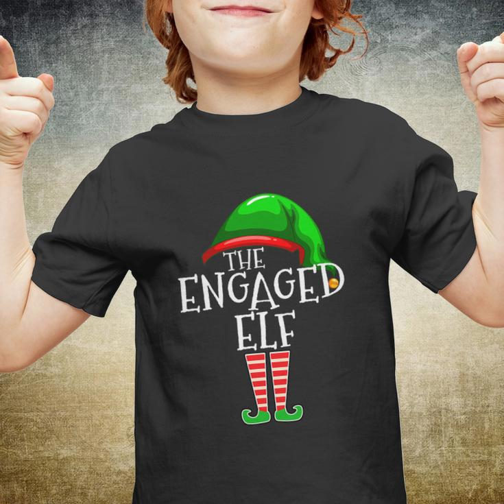 The Engaged Elf Family Matching Group Christmas Gift Engagement Youth T-shirt