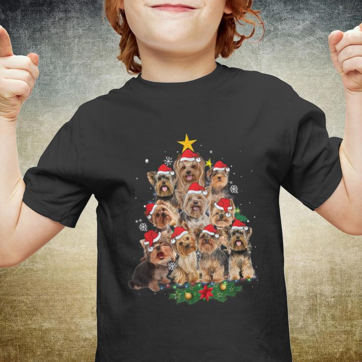 Yorkie Christmas Tree Funny Xmas Gifts For Yorkie Dog Lover Tshirt Youth T-shirt