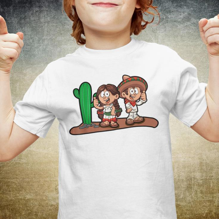 23 Mexican Boy And Girl Front Youth T-shirt