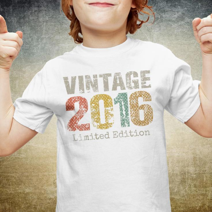 Kids 7 Year Old Gifts Vintage 2016 Limited Edition 7Th Birthday Youth T-shirt