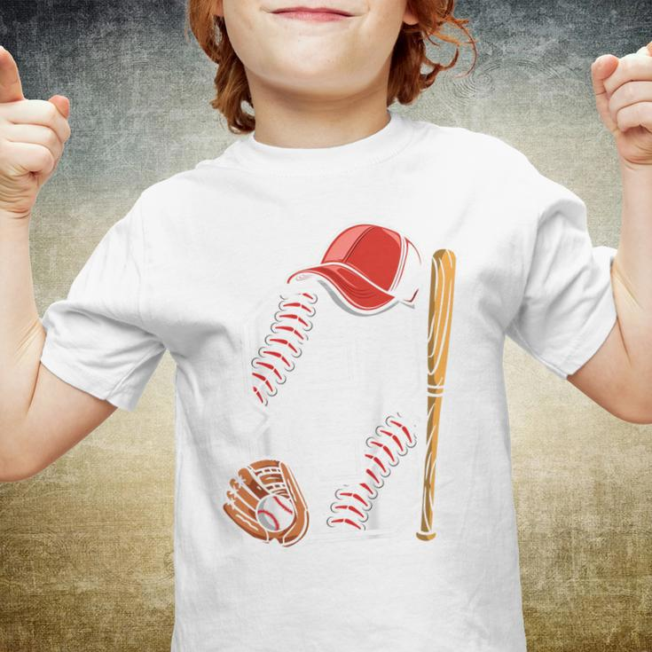 Kids 8Th Birthday Gift 8 Years Old Baseball Eighth Boys Kids Youth T-shirt