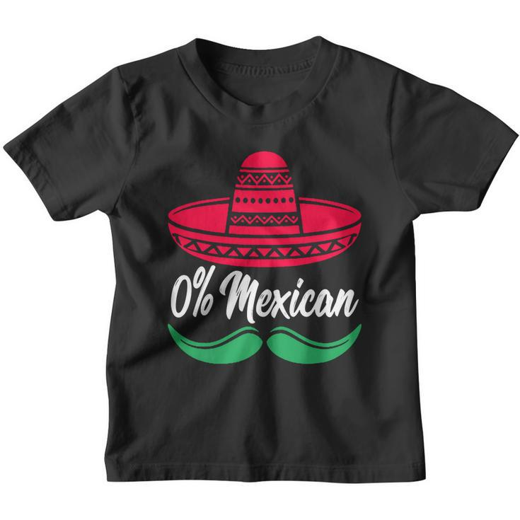 0 Percent Mexican Funny Youth T-shirt