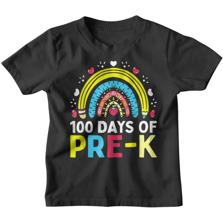 100 Days Of Pre K Happy 100Th Day Of School Teacher Kids  Youth T-shirt