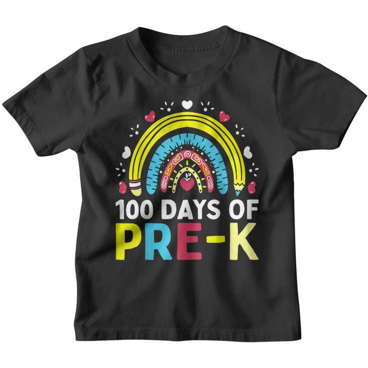 100 Days Of Pre K - Happy 100Th Day Of School Teacher Kids  Youth T-shirt