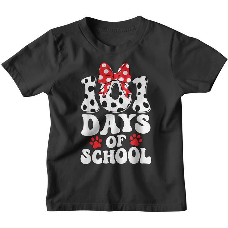 100 Days Of School Dalmatian Dog 100 Days Smarter Boys Girls  Youth T-shirt