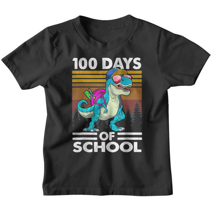 100 Days Of School  T-Rex 100 Days Smarter 100Th Day  Youth T-shirt