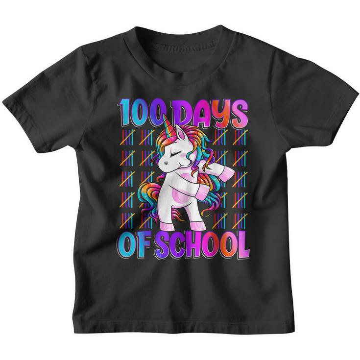 100 Days Of School  Unicorn 100 Days Smarter 100Th Day  Youth T-shirt