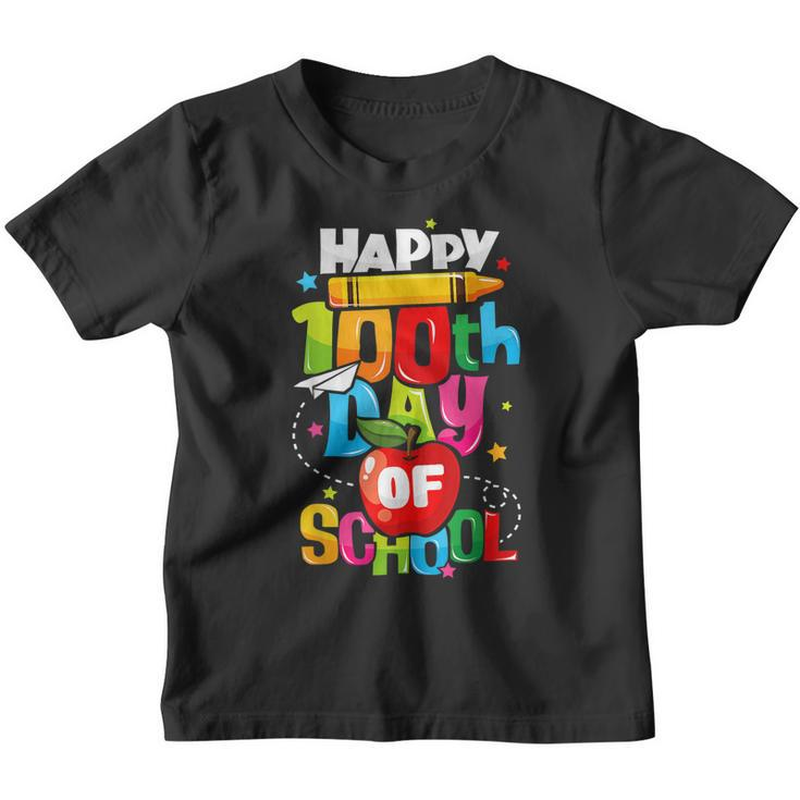 100Th Day Of School Teachers Kids Child Happy 100 Days 1  V2 Youth T-shirt