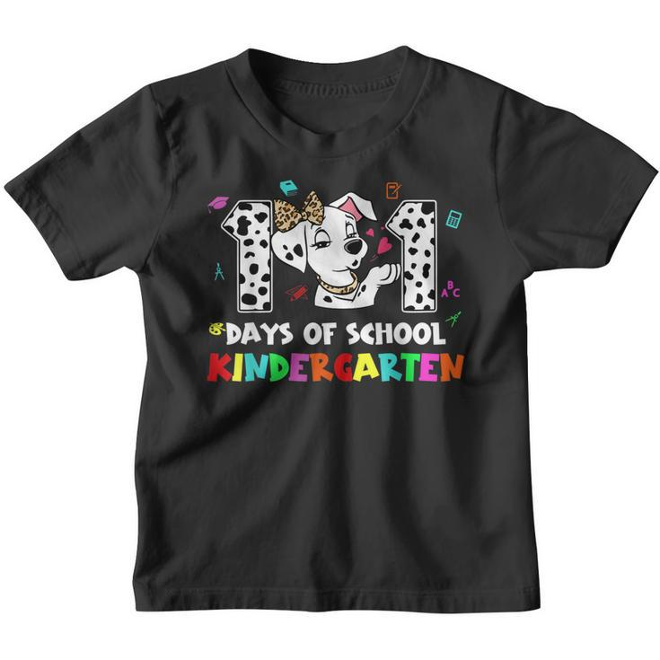 101 Days School Kindergarten Dog 100 Days Smarter Students  Youth T-shirt