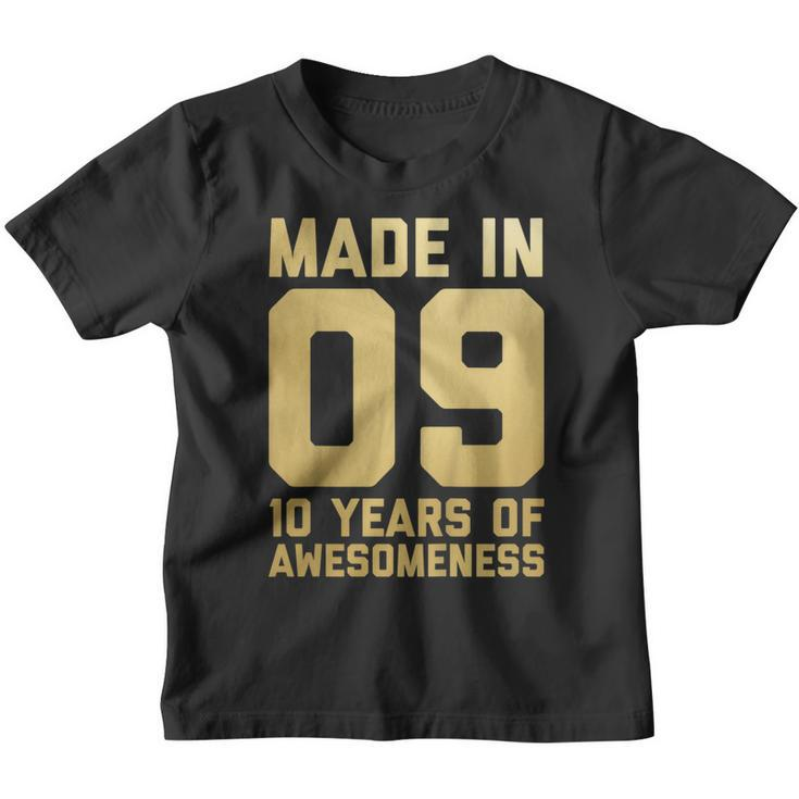 10Th Birthday Shirt Gift Ten Age 10 Year Old Boys Girls Son Youth T-shirt