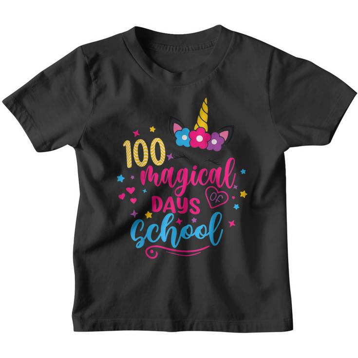 100 Magical Days 100Th Day Of School Girl Unicorn Costume  Youth T-shirt
