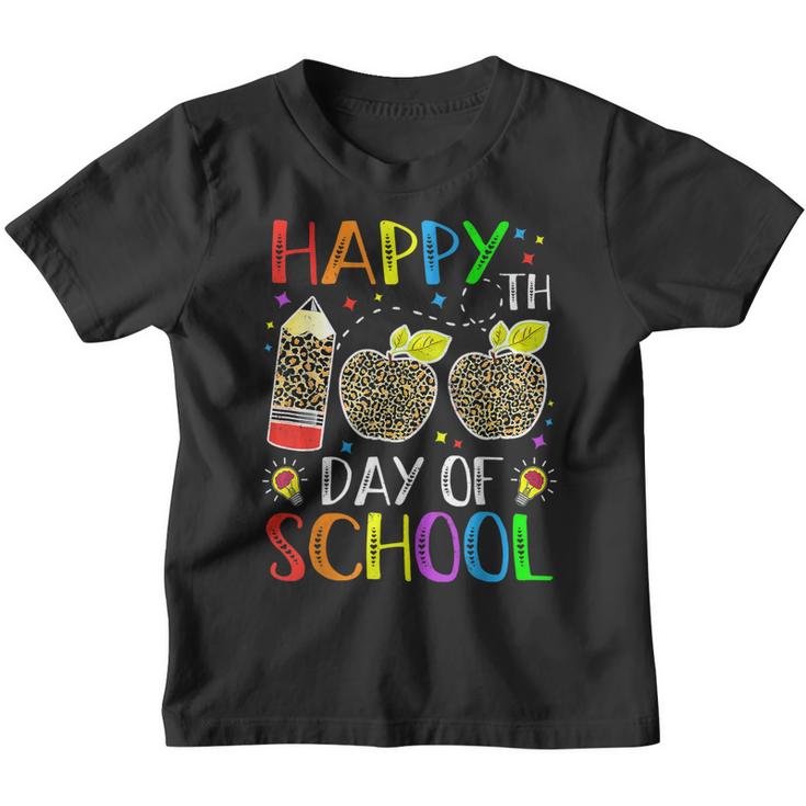 100 Days Of School 2023  Leopard 100 Days Of School  Youth T-shirt