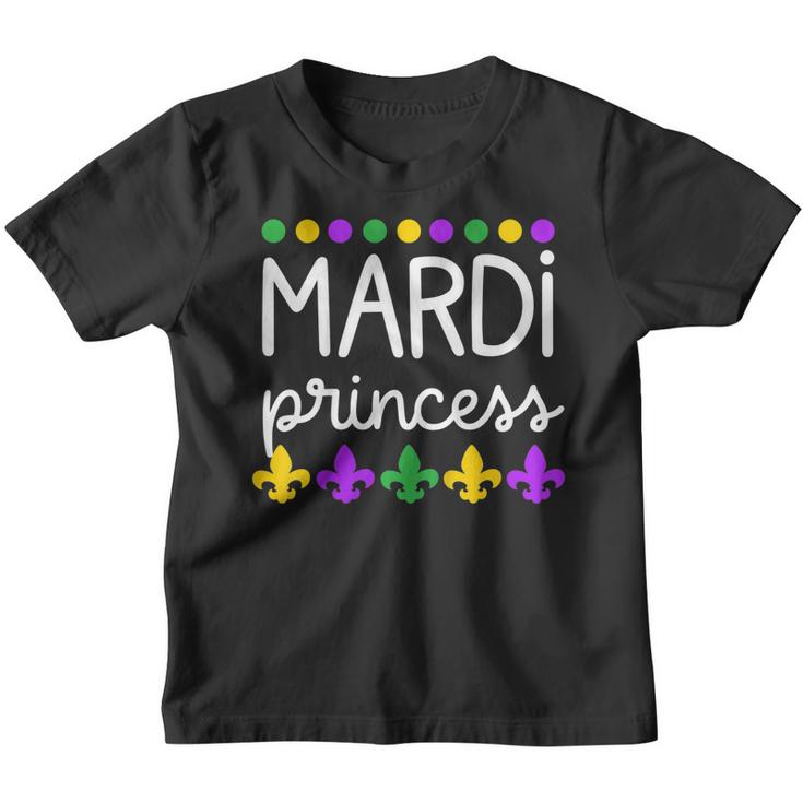 Kids Mardi Gras For Toddler Girls Mardi Princess  Youth T-shirt